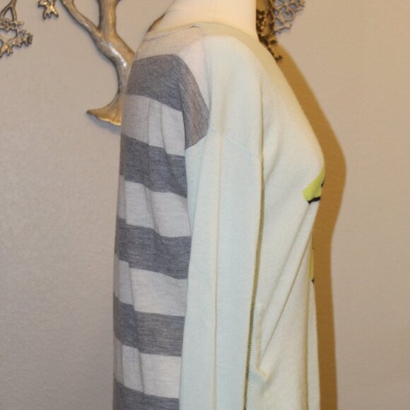 LT Womens 100% Cashmere Star Graphic Long Sleeves Sweater Multi-Color Size Small - Picture 3 of 10